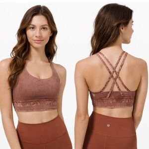 NWT Lululemon Energy Bra *Long Line Ice Dye
